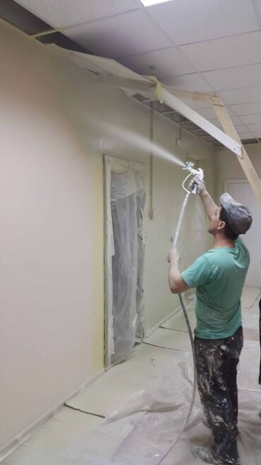 Покраска стен, Покраска потолков, Покраска наружных стен, На водной основе, Больше 6 лет опыта Бишкек - сүрөт 1