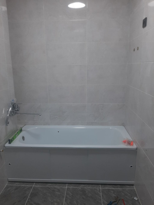 Подготовка стен для укладки, Фартук на кухне, Укладка плитки в ванной | Мозаичная плитка, Стеклянная плитка, Зеркальная плитка | Раскладка в разбежку, Бишкек - изображение 1