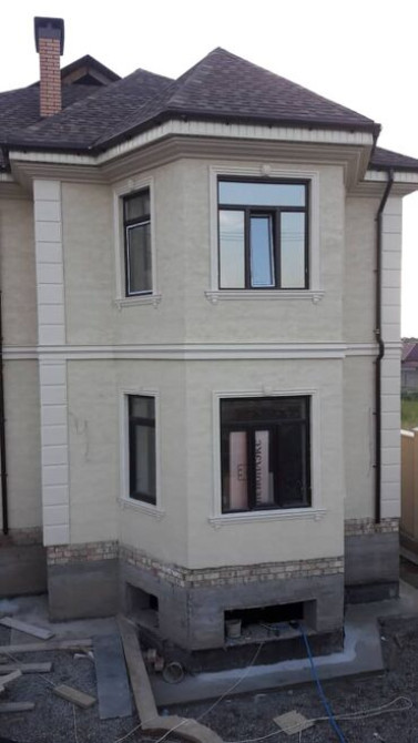 Ремонт фасада, Утепление фасада, Фасадный декор | Лепнина, Рамки, Молдинг | Жидкий травертин, Сухой травертин | Пенопласт, Пеноплекс, Базальт Больше 6 Бишкек - изображение 2