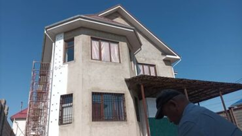 Ремонт фасада, Утепление фасада, Фасадный декор | Пенопласт, Пеноплекс, Минеральная вата Больше 6 лет опыта Бишкек - изображение 4