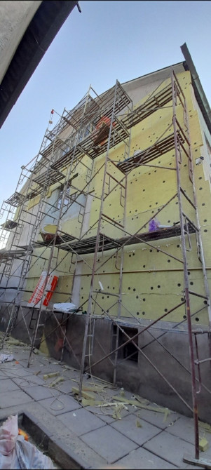 Фасадный декор, Ремонт фасада, Утепление фасада | Декоративный кирпич, Жидкий травертин | Пеноплекс, Пенопласт, Базальт Больше 6 лет опыта Бишкек - изображение 1