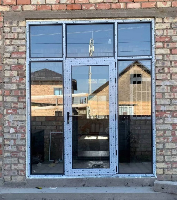 Пластиковые окна на заказ, Витражные, Панорамные, Стандартные, Бесплатная установка, Без рассрочки Бишкек - сүрөт 1