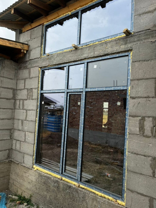 Металлопластиковые окна на заказ, Витражные, Мансардные, Панорамные, Бесплатная установка, Без рассрочки Бишкек - сүрөт 1