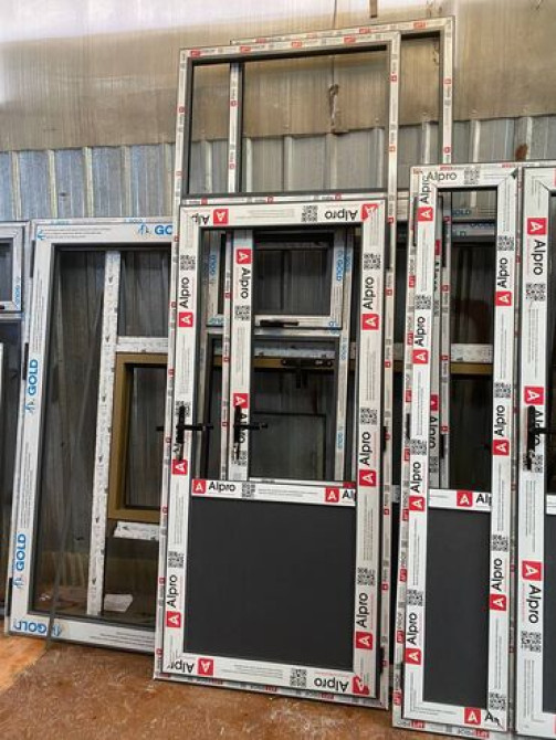 ПВХ оконная рама от Alpro с интегрированной дверью, идеально Bishkek - photo 3