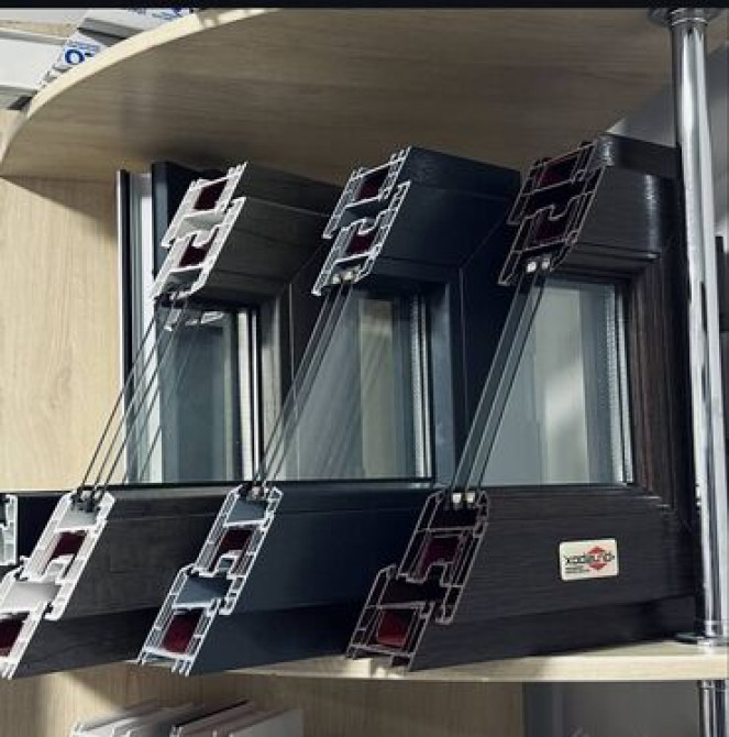 Пластиковые оконные рамы из ПВХ профиля, предназначенные для Бишкек - сүрөт 1