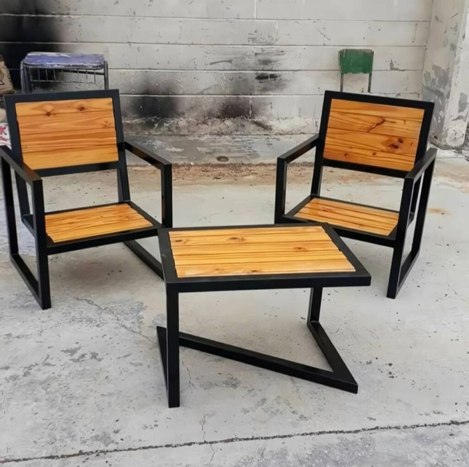 Лофт мебель, цветочницы, стол, стулья, стеллаж, тумба, кровать, зеркало Бишкек - изображение 1