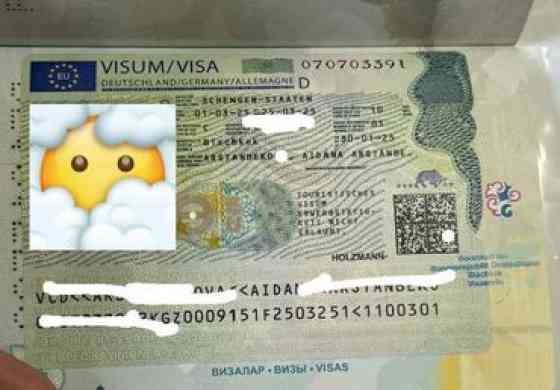 Услуга по оформлению виз в США,Китай, Япония, Корея,Шенген виза в Бишкек