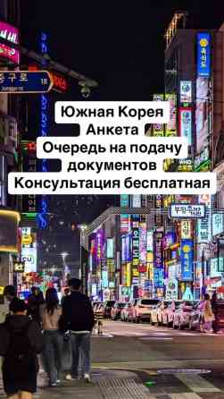 ???????? Визы в Южную Корею Туристическая | Гостевая | Этническая (для Бишкек