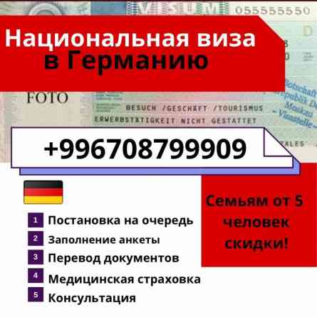 Помощь с национальной визой в Германии это просто Бишкек