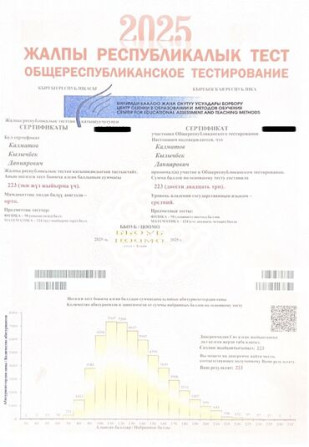 Репетитор Алгебра, геометрия Подготовка к ОРТ (ЕГЭ), НЦТ​, Подготовка к школе, Подготовка к экзаменам Bishkek - photo 2