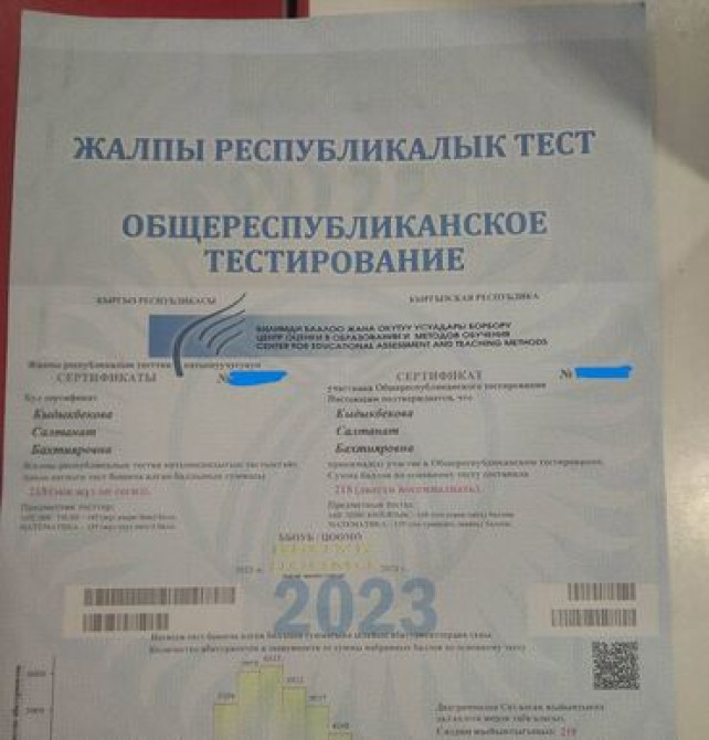 Репетитор Алгебра, геометрия, Математика Подготовка к ОРТ (ЕГЭ), НЦТ​, Подготовка к олимпиаде, Подготовка к экзаменам Бишкек - изображение 8