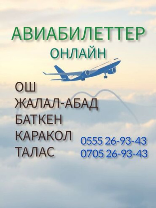Авиабилеты в любом направлении онлайн 24/7 
вот сап wa.me//+ Bishkek - photo 4