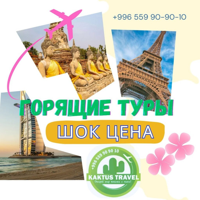 Горящие туры только у нас! Рассрочка. Индия ОАЭ Египет Вьетнам Бишкек - сүрөт 1