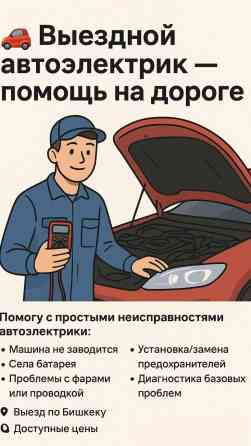Услуги автоэлектрика, с выездом Бишкек