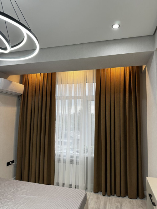 Комплект штор, Блэкаут, С тюлем в комплекте, Изготовление на заказ, Новый, Для балкона, Для беседки, Для ванной и душа Бишкек - изображение 1