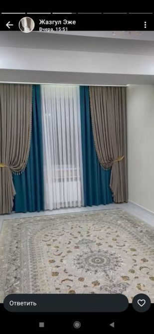 Комплект штор, С тюлем в комплекте, Изготовление на заказ, Для зала Бишкек - изображение 4