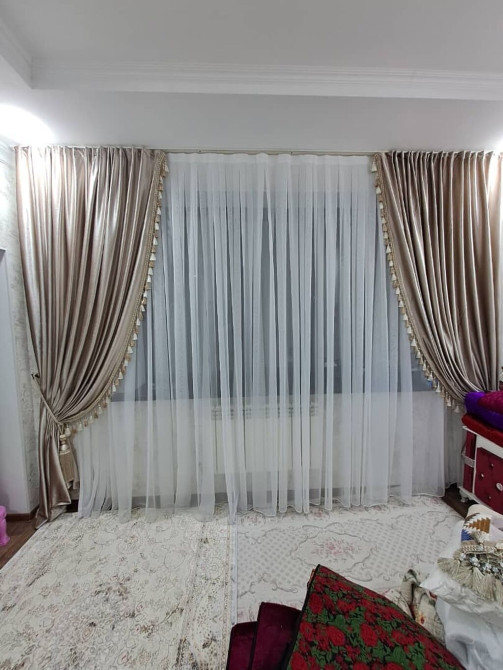 Продаём шторы большом ассортименте. Жаккард. Для балкона, Для дачи, Для детской Бишкек - изображение 1