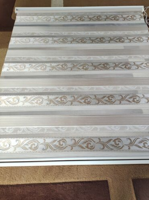 Рулонные шторы «Зебра» представляют собой стильное и функциональное Бишкек - изображение 1