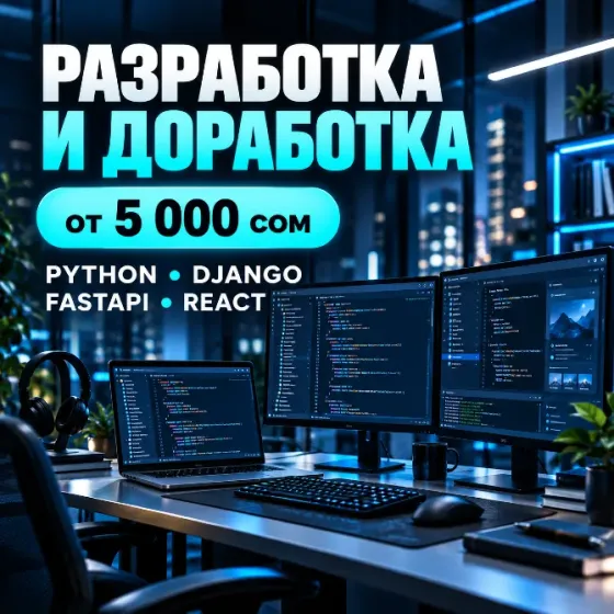 Разработка и доработка сайтов, CRM, веб-систем | Python Бишкек