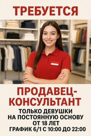 Ищем продавца-консультанта на постоянную работу. Вакансия открыта Бишкек - изображение 1