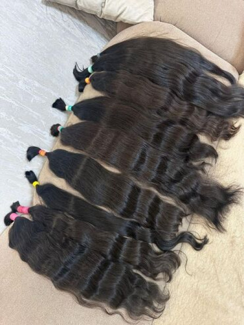 Наращивание волос черный волос до 45-50 см по акции наращевание Bishkek - photo 1