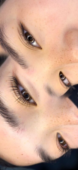 Ресницы, Классика, Гипоаллергенные материалы, Консультация, С выездом на дом Бишкек - изображение 1