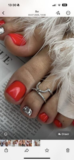 Выравнивание, Дизайн, Наращивание ногтей, Маникюр, Педикюр, Услуги подолога, Консультация, Одноразовые расходные материалы, Требуются модели Бишкек - изображение 1